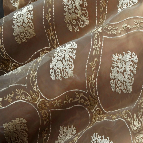 Venetian Gold on Mocha Satin